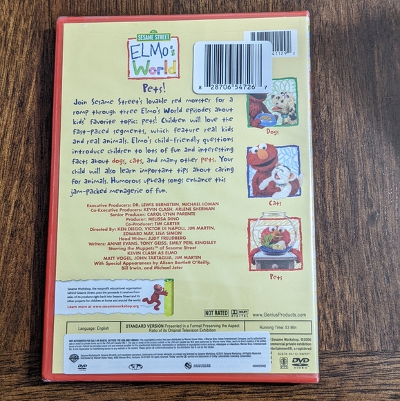 Sesame Street: Elmo's World-Pets! DVD, NEW, (Running Time:53 min). - Picture 2 of 2